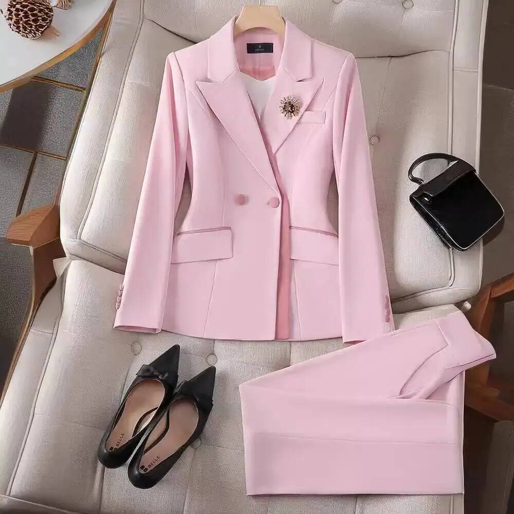 Women'S Formal Wear Pantsuits - ชุดสูททำงานผู้หญิง สไตล์หรูหรา สำหรับใส่ทำงานในออฟฟิศ ชุดทำงานสุภาพ ชุดสัมภาษณ์งาน ชุดทำงานธุรกิจ