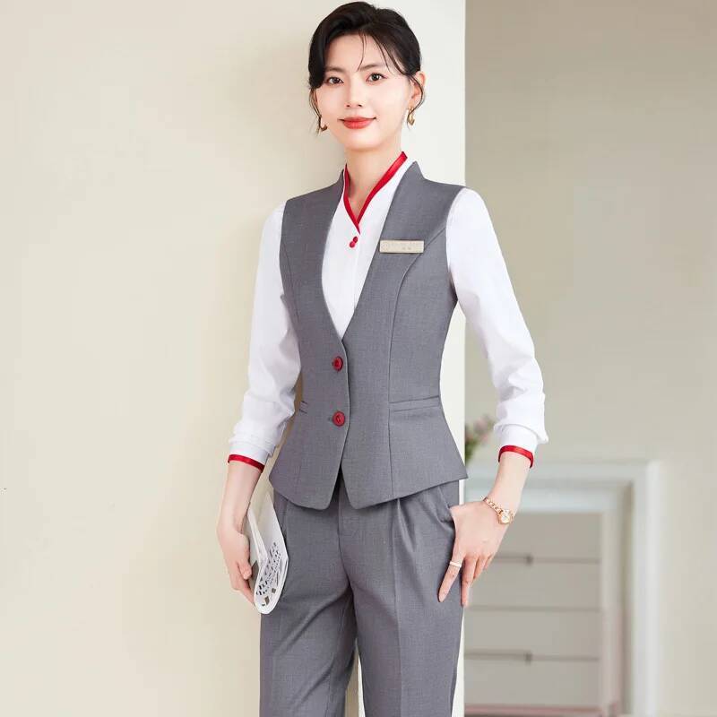Women'S Formal Wear Pantsuits - ชุดสูททำงานไซส์ใหญ่พิเศษ 5XL สไตล์หรูหราสำหรับผู้หญิง ชุดทำงานมืออาชีพสำหรับสุภาพสตรี ชุดสัมภาษณ์งาน
