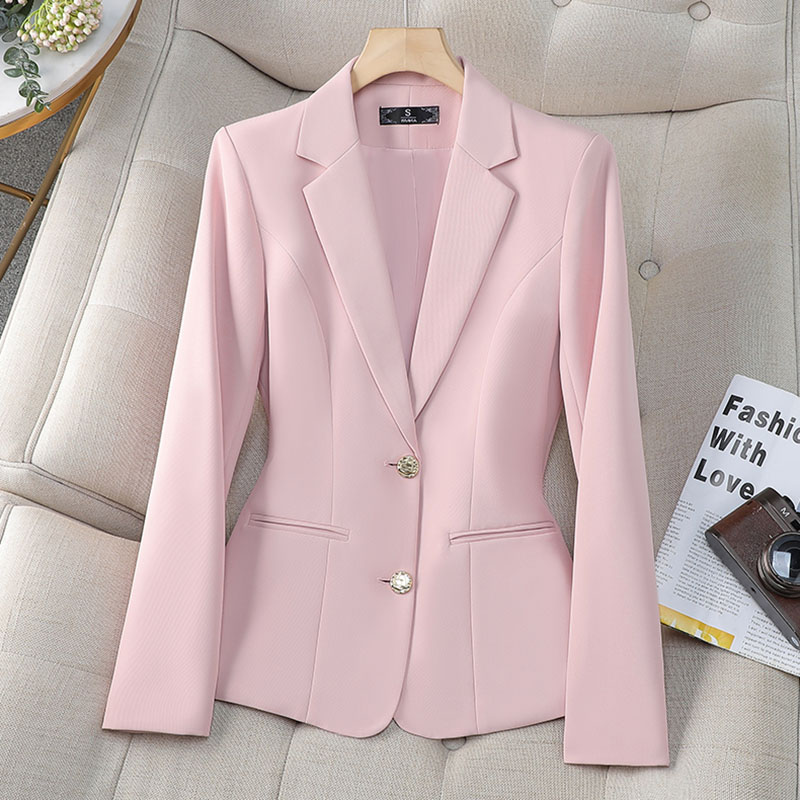 Women'S Formal Wear Jackets - ใหม่แฟชั่นผู้หญิงอย่างเป็นทางการ Blazer สุภาพสตรีเดี่ยวแขนยาวทํางานเสื้อฤดูใบไม้ผลิฤดูใบไม้ร่วงแจ็คเก็ตหญิงชุด Outerwear