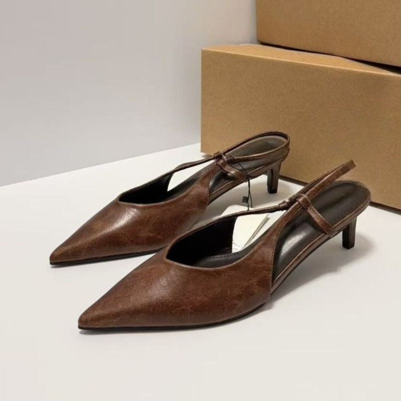 รองเท้าส้นเตี้ยแบบสวมสำหรับฤดู - Kitten Heel Women บทวิจารณ์และราคา