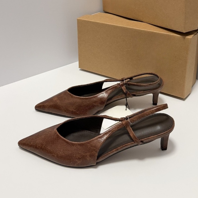 รองเท้าส้นเตี้ยแบบสวมสำหรับฤดู - Kitten Heel Women บทวิจารณ์และราคา