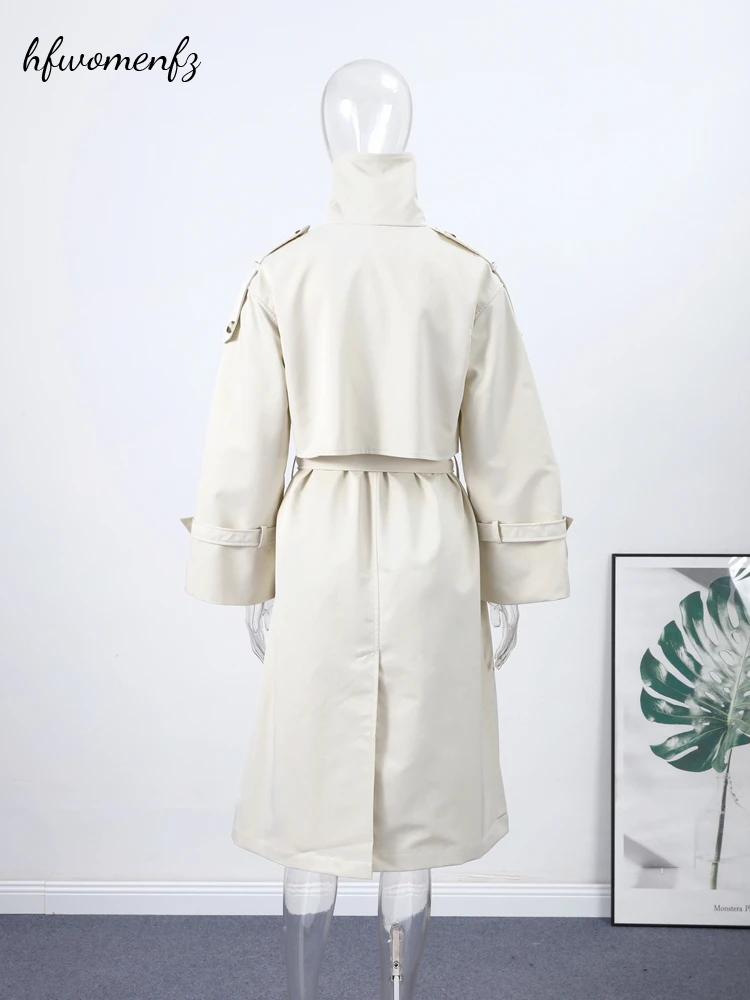เสื้อโค้ทเทรนช์โค้ทผู้หญิงแฟชั - Trench Coat Formal บทวิจารณ์และราคา