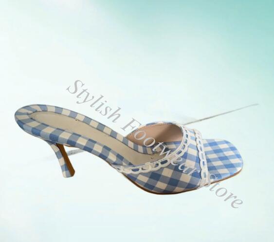 รองเท้าแตะส้นเตี้ยแบบสวมเปิดหน - Kitten Heel Women บทวิจารณ์และราคา