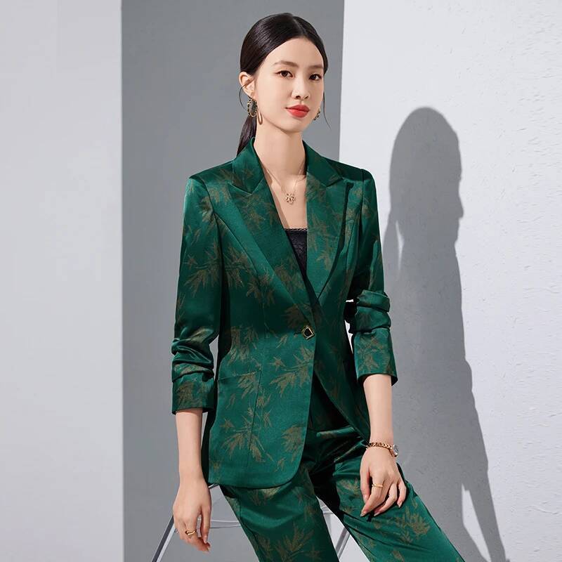 ชุดสูทผ้าคุณภาพสูงสำหรับผู้หญิ - Women'S Formal Wear Pantsuits บทวิจารณ์และราคา