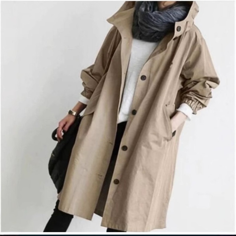 เสื้อโค้ทเทรนช์โค้ทผู้หญิงแฟชั - Trench Coat Formal บทวิจารณ์และราคา
