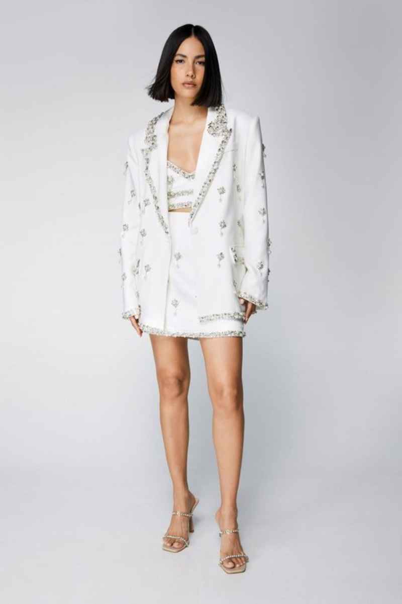 3 ชิ้น Sparkly ผู้หญิง Blazer  - Women'S Formal Wear Jackets บทวิจารณ์และราคา