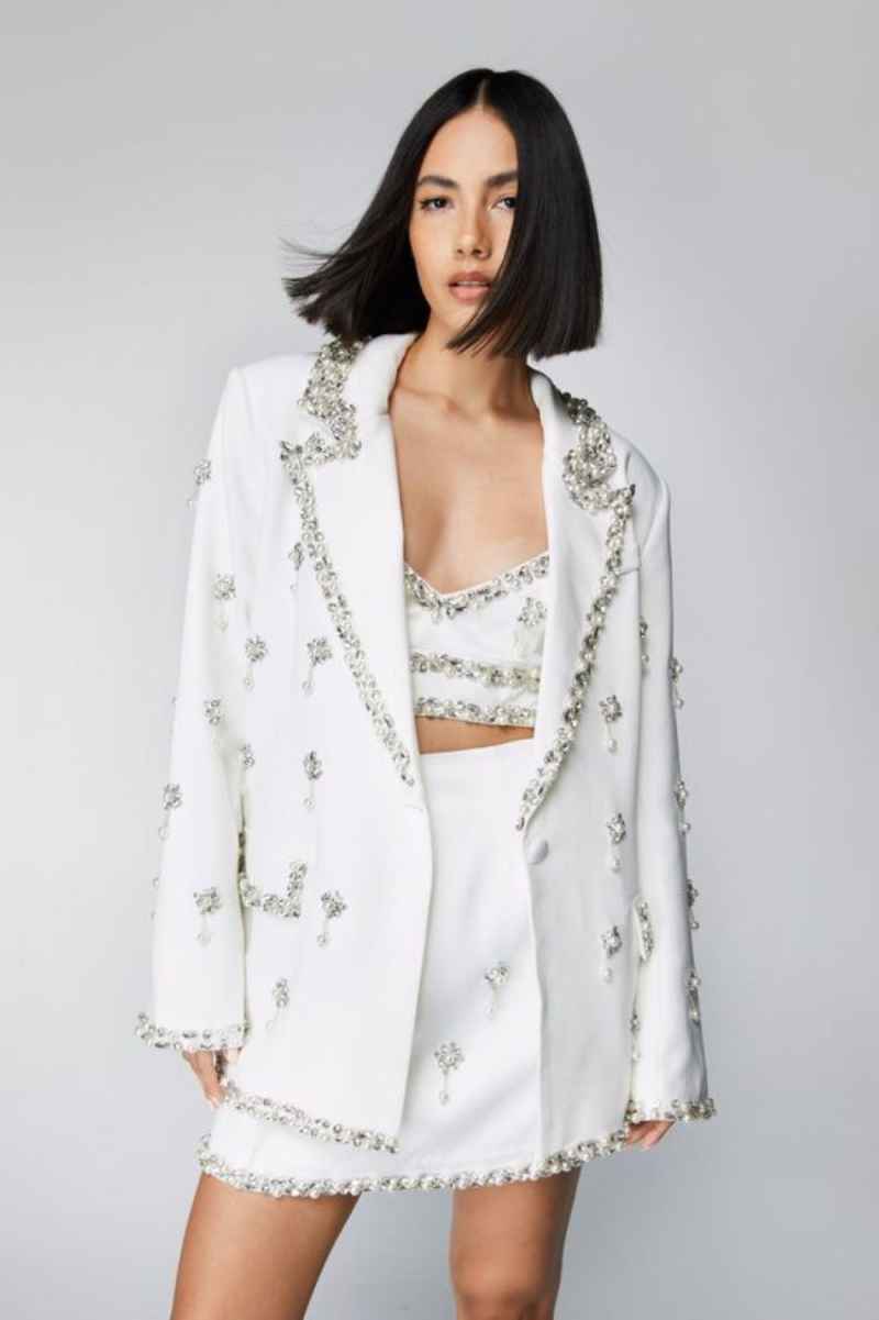 3 ชิ้น Sparkly ผู้หญิง Blazer  - Women'S Formal Wear Jackets บทวิจารณ์และราคา