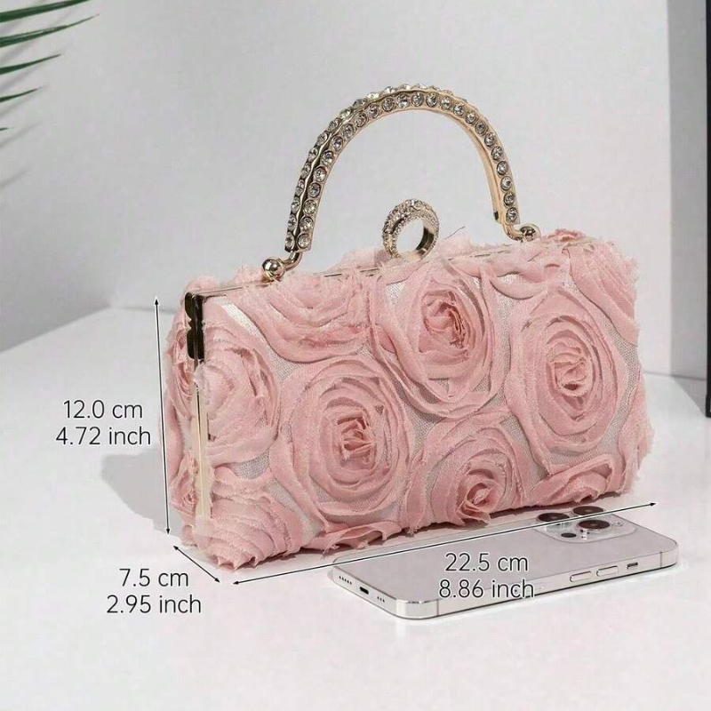 กระเป๋าถือทรงกล่องลายดอกไม้สุด - Women'S Holiday Formal Wear บทวิจารณ์และราคา
