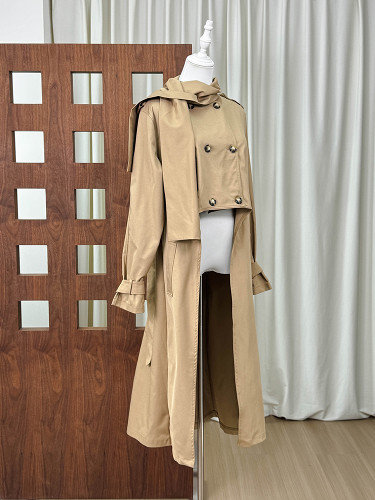 เสื้อโค้ทเทรนช์ผู้หญิง ทรงยาวด - Trench Coat Formal บทวิจารณ์และราคา