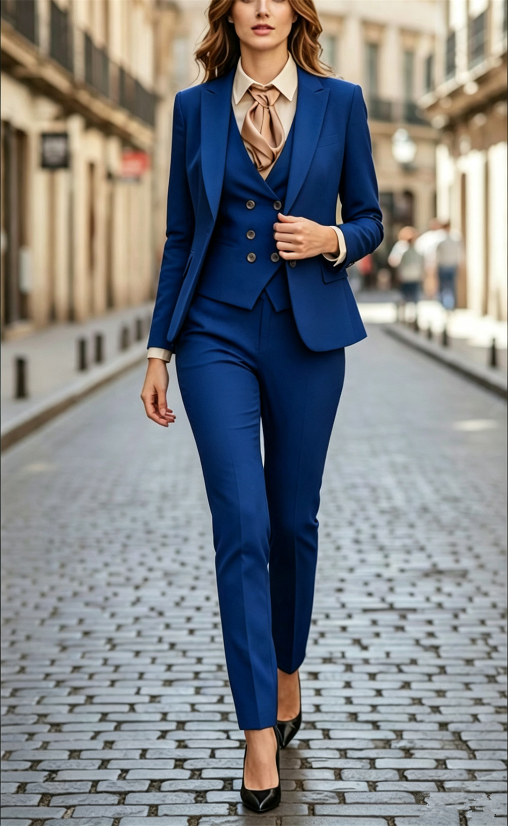 ชุดสูทสีดำสำหรับผู้หญิง 3 ชิ้น - Women'S Formal Wear Pantsuits บทวิจารณ์และราคา