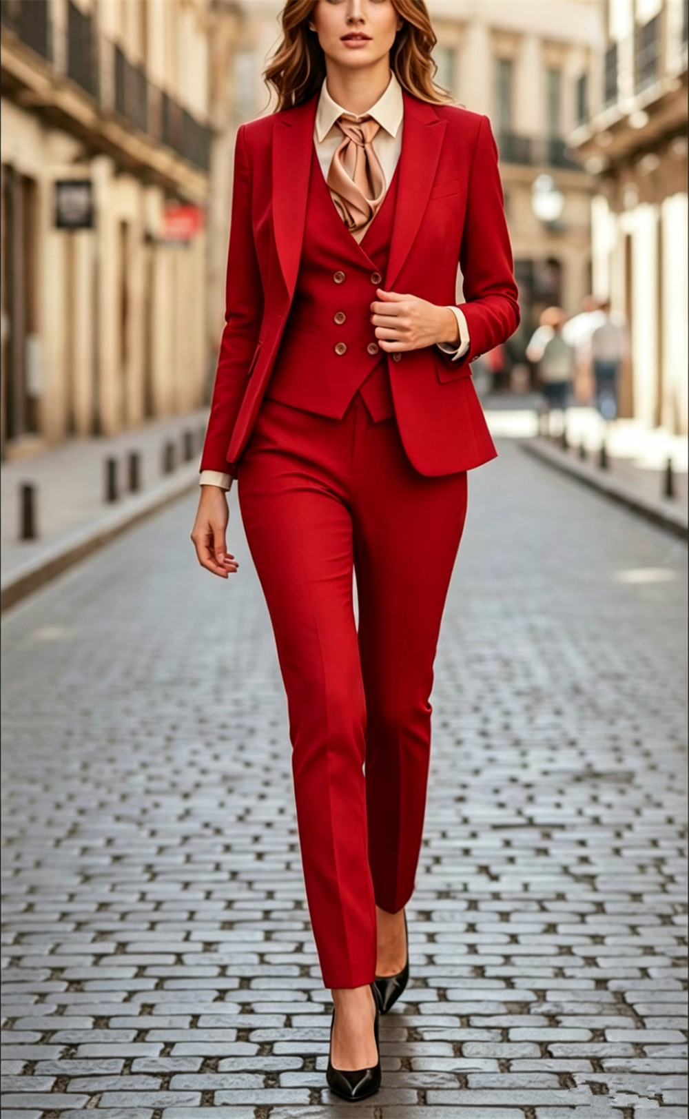 ชุดสูทสีดำสำหรับผู้หญิง 3 ชิ้น - Women'S Formal Wear Pantsuits บทวิจารณ์และราคา