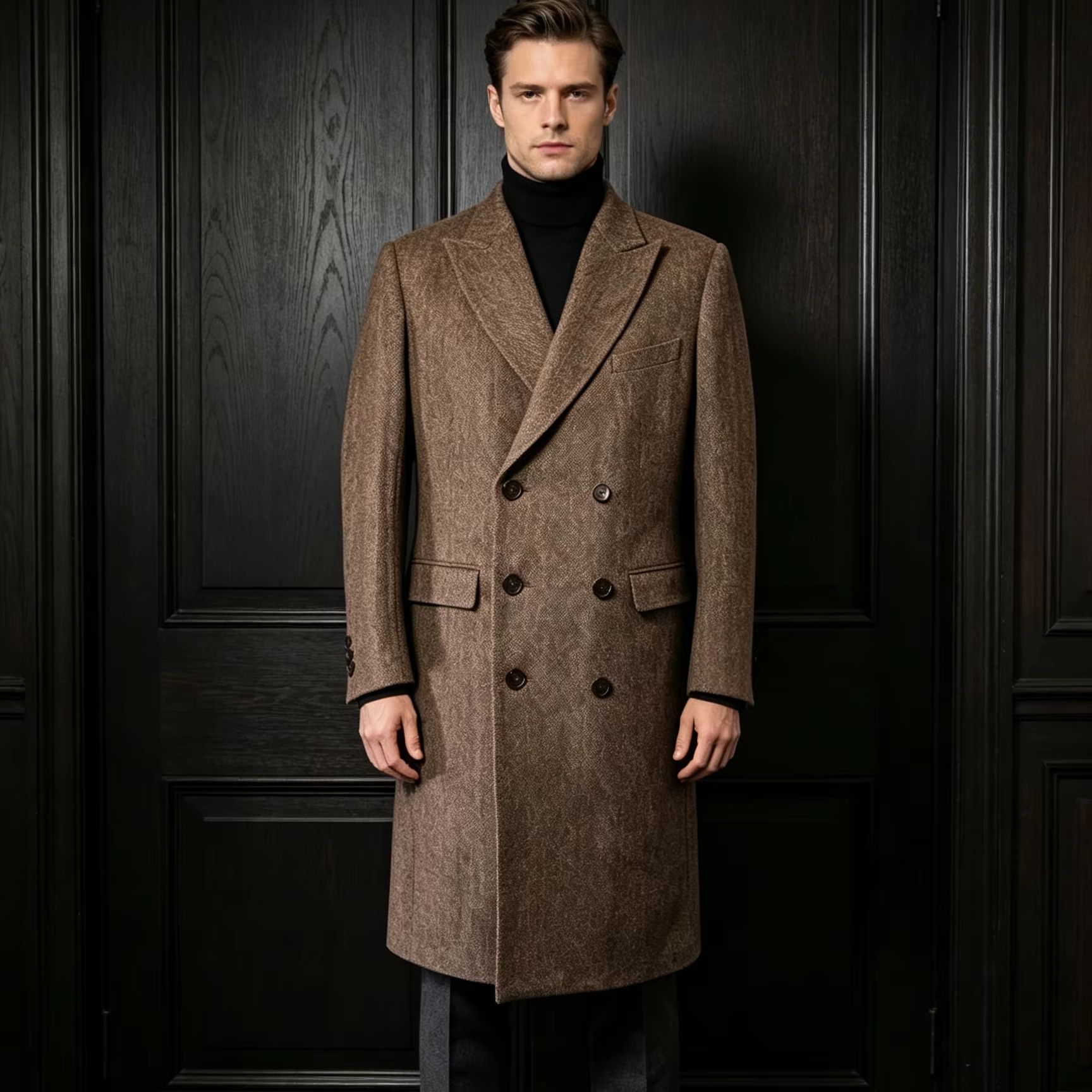 เสื้อโค้ทยาวผู้ชาย ขนสัตว์แท้  - Trench Coat Formal บทวิจารณ์และราคา