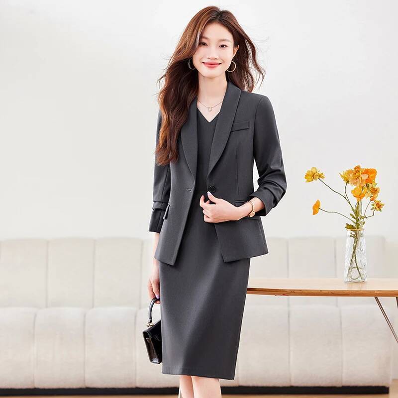ชุดสูทผู้หญิงผ้าคุณภาพสูง พร้อ - Women'S Formal Wear Pantsuits บทวิจารณ์และราคา