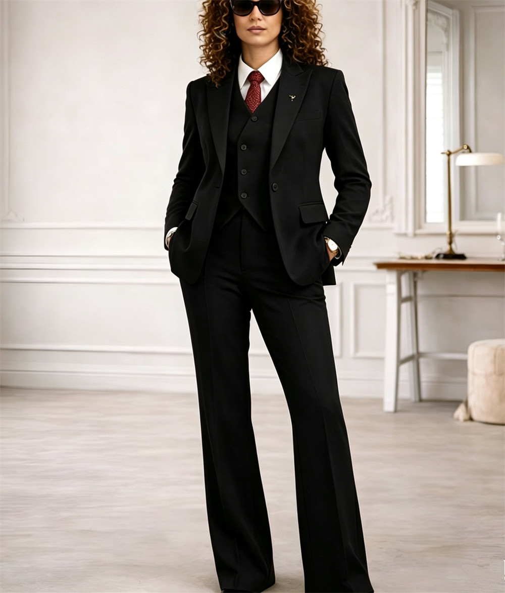 ชุดสูทผู้หญิง 3 ชิ้น สไตล์วินเ - Women'S Formal Wear Pantsuits บทวิจารณ์และราคา