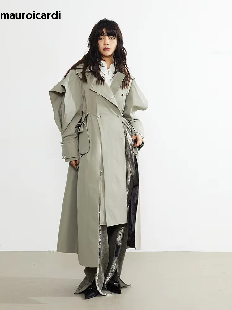 Mauroicardi ฤดูใบไม้ผลิยาวขนาด - Trench Coat Formal บทวิจารณ์และราคา