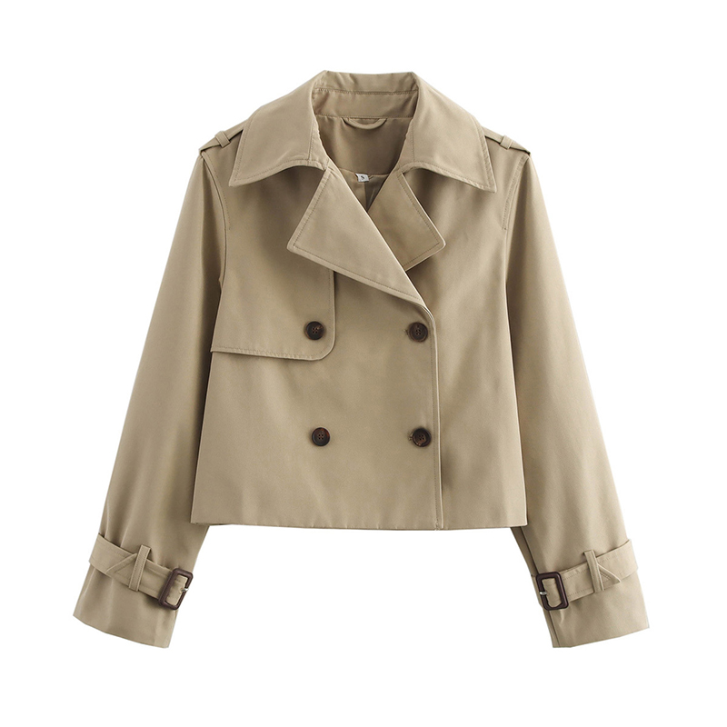 เสื้อโค้ทผู้หญิงทรงครอปสำหรับฤ - Trench Coat Formal บทวิจารณ์และราคา