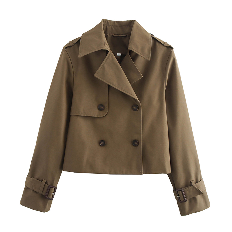 เสื้อโค้ทผู้หญิงทรงครอปสำหรับฤ - Trench Coat Formal บทวิจารณ์และราคา