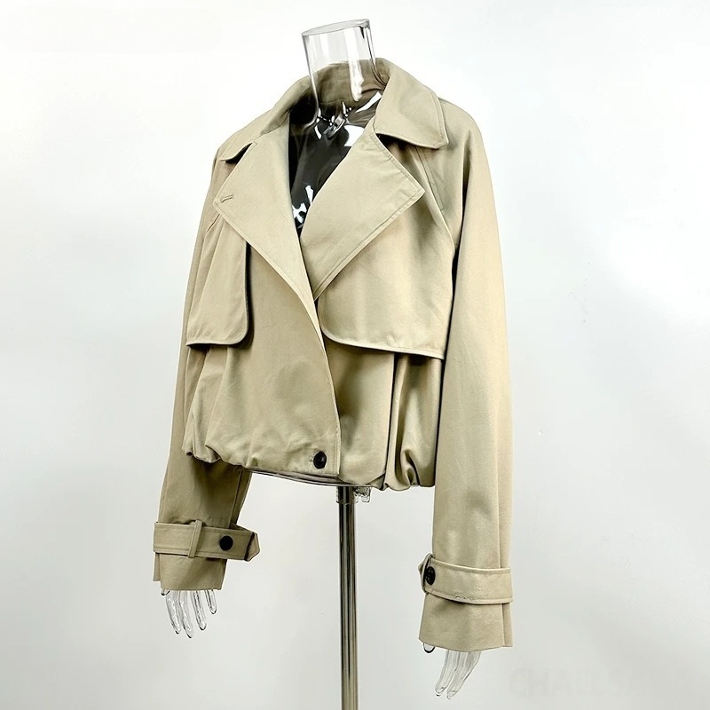เสื้อโค้ทเทรนช์สั้นสำหรับผู้หญ - Trench Coat Formal บทวิจารณ์และราคา