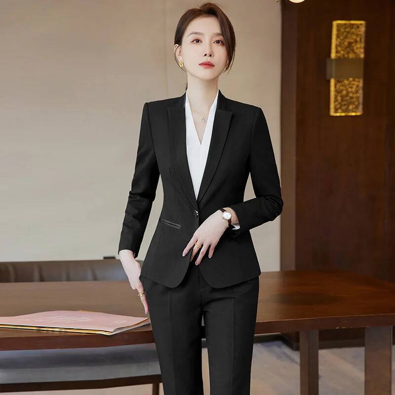 ชุดทำงานสตรีแบบเป็นทางการ สไตล - Women'S Formal Wear Pantsuits บทวิจารณ์และราคา