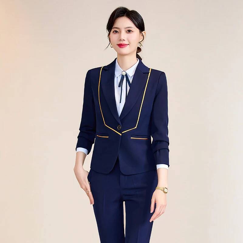 ชุดทำงานสุภาพสตรี ชุดสูททำงานแ - Women'S Formal Wear Pantsuits บทวิจารณ์และราคา