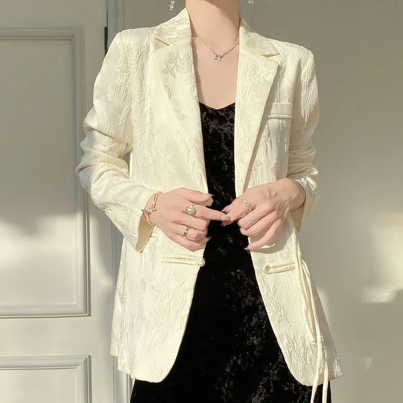 เสื้อแจ็คเก็ตเบลเซอร์สีขาวสำหร - Women'S Formal Wear Jackets บทวิจารณ์และราคา