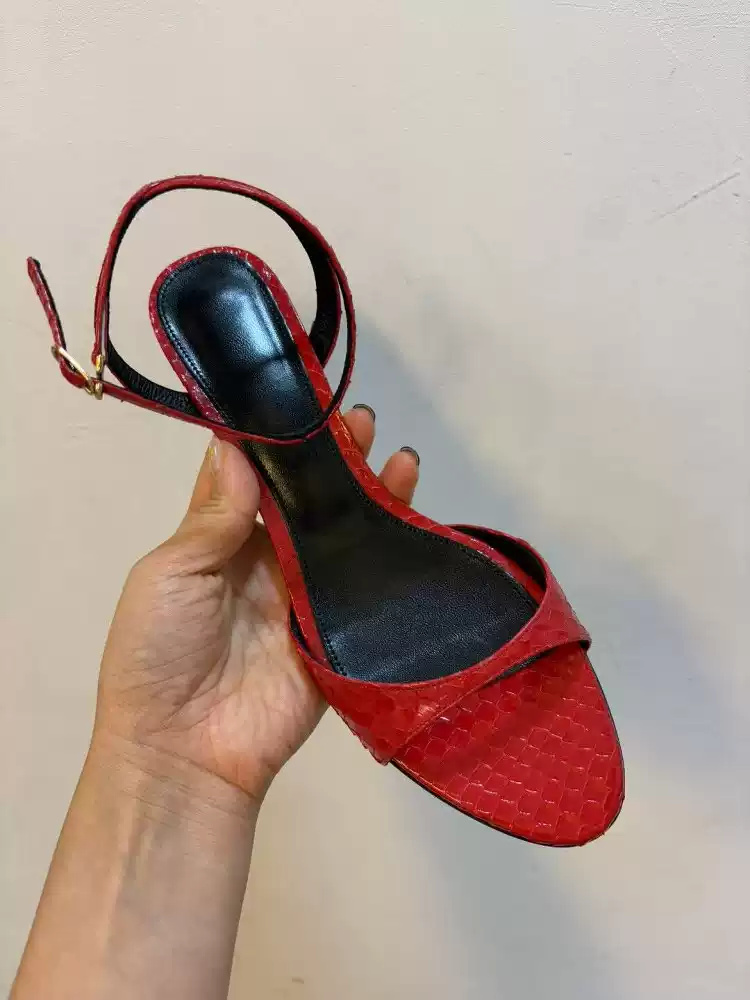 รองเท้าส้นเตี้ยแบบเปิดนิ้วเท้า - Kitten Heel Women บทวิจารณ์และราคา